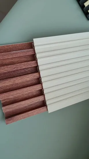 Interior Plastic Wooden Composite Covering Board Wainscoting Vinyl Timber Decorativo 3D Fluted Cladding PVC WPC Wall Panel