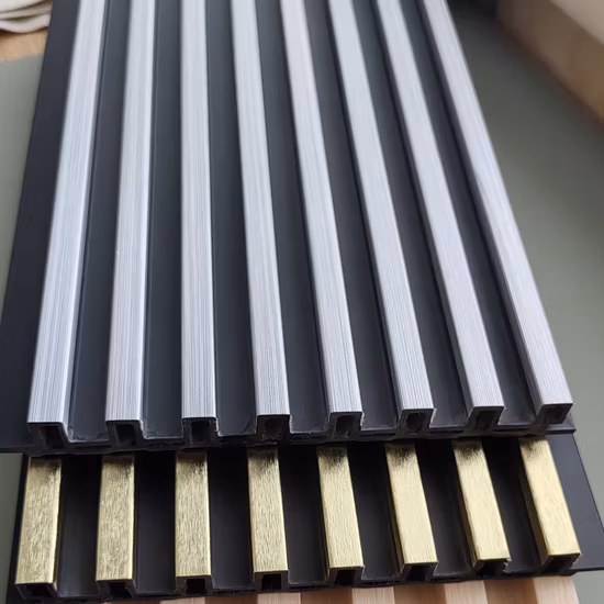 Interior Plastic Wooden Composite Covering Board Wainscoting Vinyl Timber Decorativo 3D Fluted Cladding PVC WPC Wall Panel