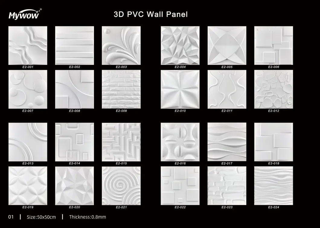 OEM Packing Wall Art 3D Wall Panel PVC Ceiling Home Decoration